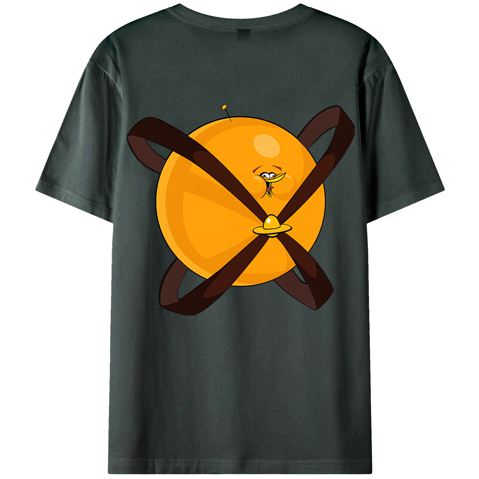 （画像用） Angry Birds アングリーバード 綿100％ メンズ半袖Tシャツ（バックプリント） 通気性